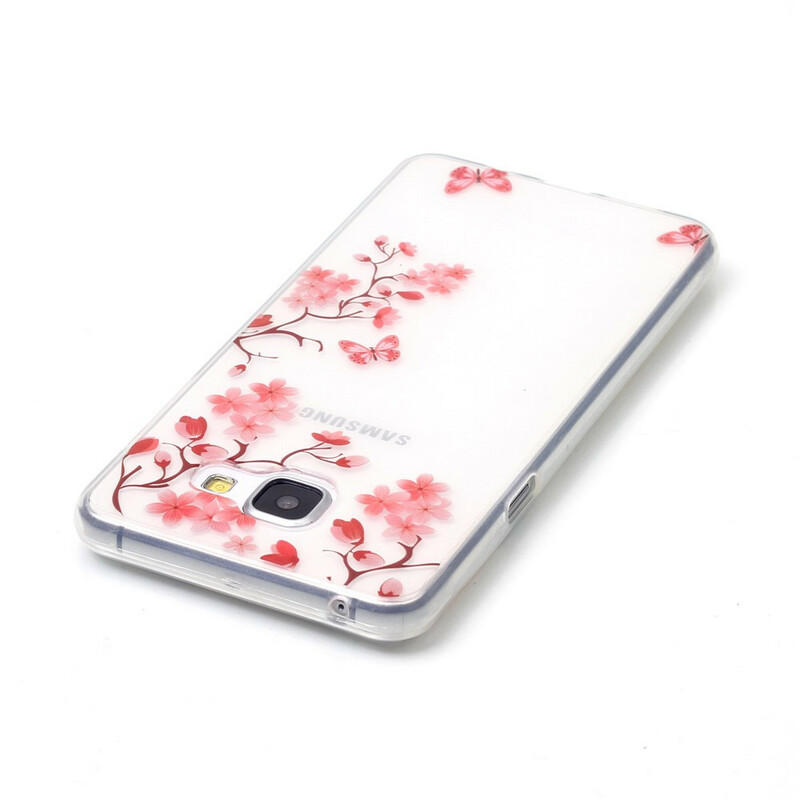 Samsung Galaxy A5 Flores de Ameixoeira de capa de 2016