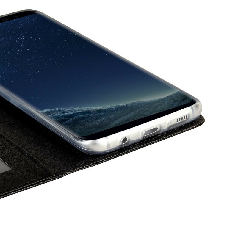 Capa Flip Capa Samsung Galaxy S8 Efeito Couro Textura de Seda CMAI2