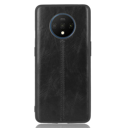 OnePlus 7T Estilo Estilo capa de couro costuras