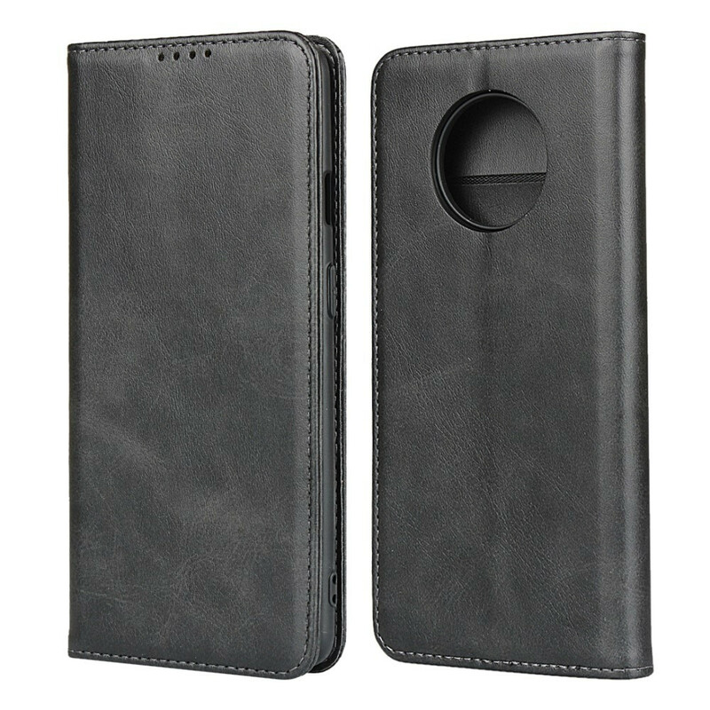 Capa Flip OnePlus 7T Premium Leatherette Stitching