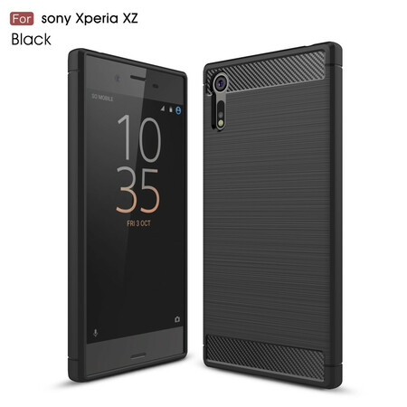 Capa de fibra de carbono escovada Sony Xperia XZ