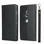 Capa Flip Cover Sony Xperia XZ2 Estilo Couro Macio com CordÃ£o