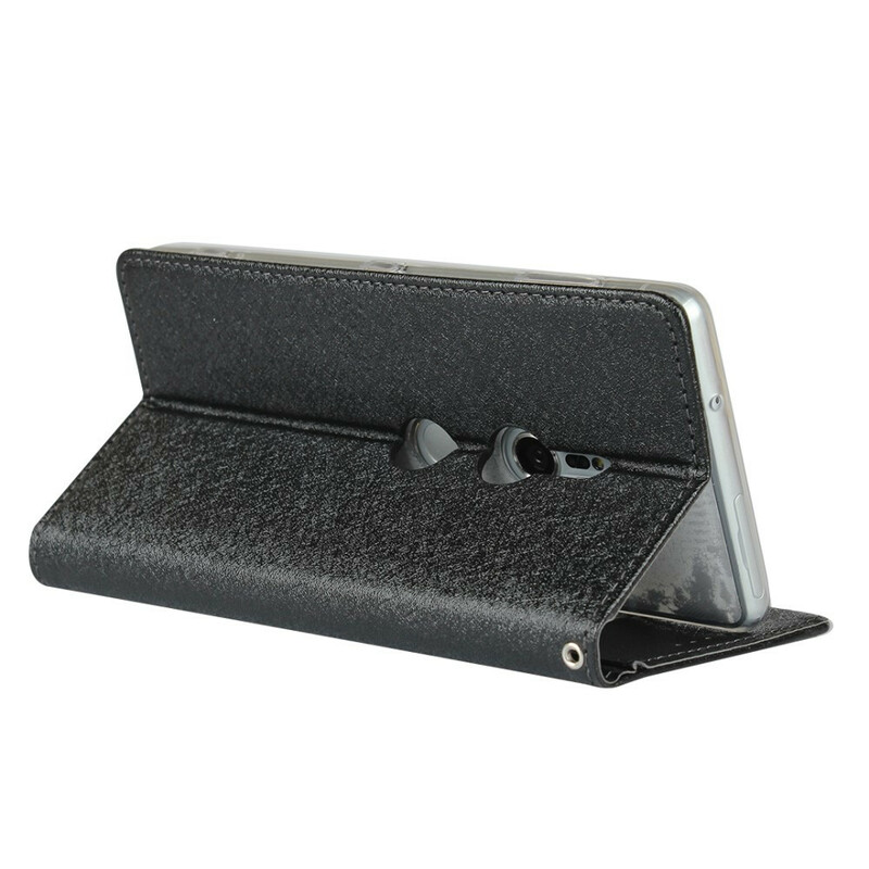 Capa Flip Cover Sony Xperia XZ2 Estilo Couro Macio com CordÃ£o