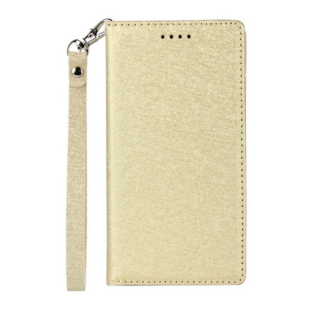 Capa Flip Cover Sony Xperia XZ2 Estilo Couro Macio com Cordão