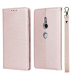 Capa Flip Cover Sony Xperia XZ2 Estilo Couro Macio com CordÃ£o