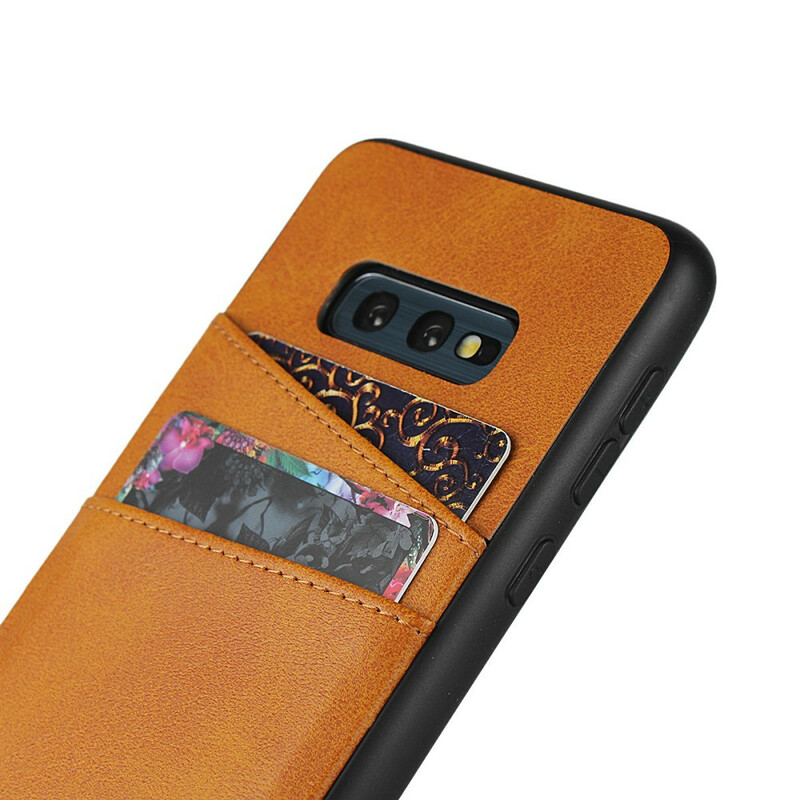 Samsung Galaxy S10e Capa em pele Capa duplo de cartão