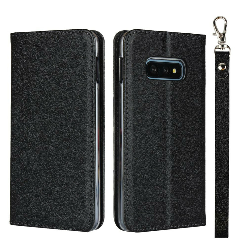 Capa Flip Cover Samsung Galaxy S10e Estilo Couro Mole com CordÃ£o