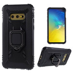 Samsung Galaxy S10e Anel e capa de fibra de carbono