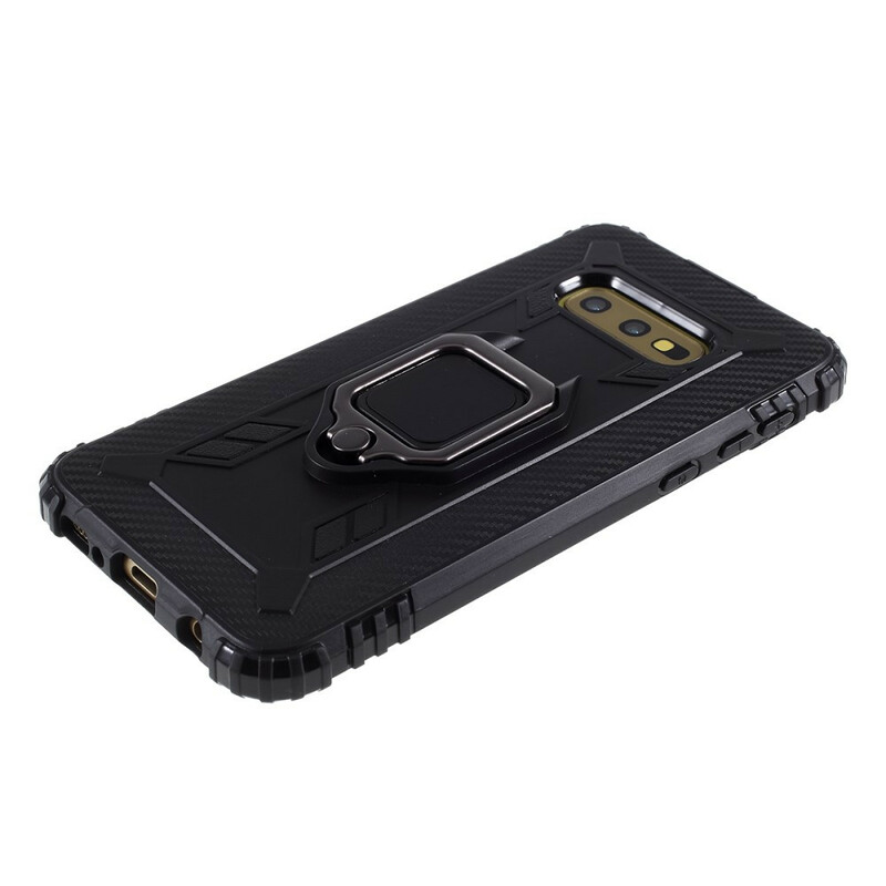 Samsung Galaxy S10e Anel e capa de fibra de carbono