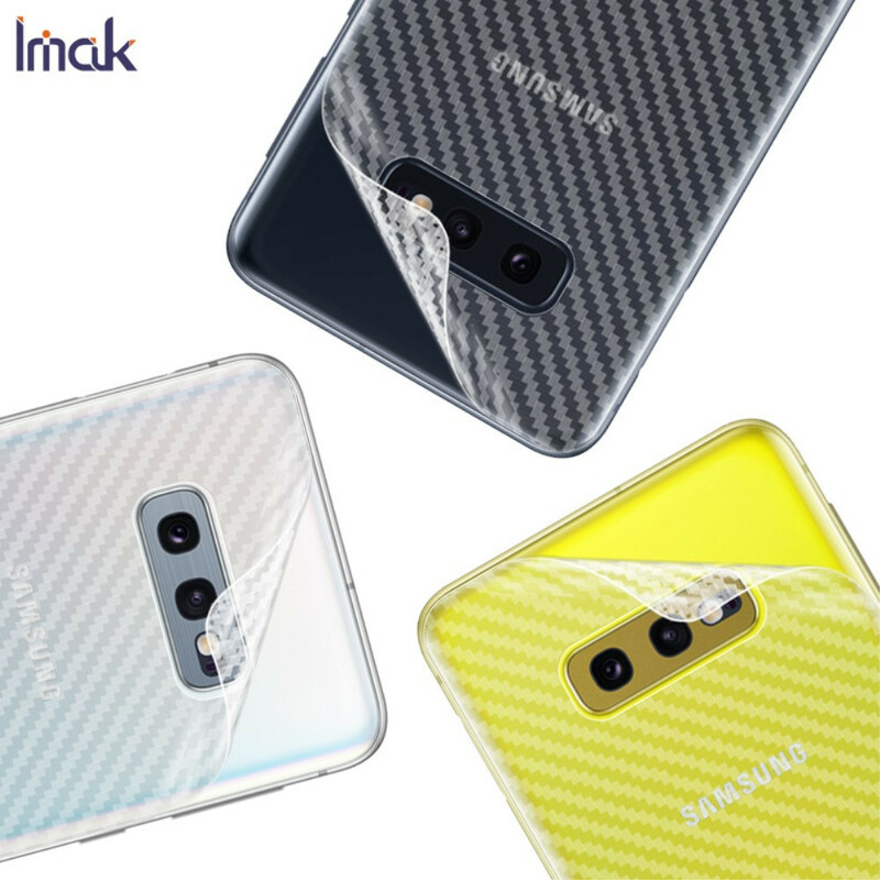Película pelÃ­cula pelÃ­cula protectoraaa traseira para Samsung Galaxy S10e Carbon Style IMAK