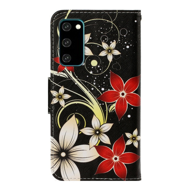 Samsung Galaxy S20 Capa de CordÃ£o para flores colorida