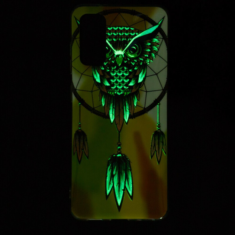 Samsung Galaxy S20 Catchy Owl Case Fluorescente