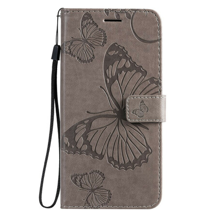 Samsung Galaxy S20 Plus Capa de Cordão para Borboletas Gigantes