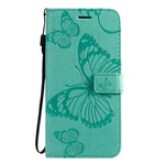 Samsung Galaxy S20 Plus Capa de Cordão para Borboletas Gigantes Samsung Galaxy S20 Plus Capa de Cordão para Borboletas Gigantes