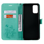 Samsung Galaxy S20 Plus Capa de Cordão para Borboletas Gigantes Samsung Galaxy S20 Plus Capa de Cordão para Borboletas Gigantes