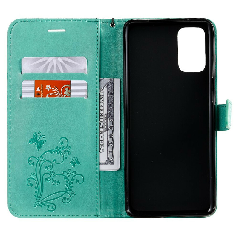 Samsung Galaxy S20 Plus Capa de Cordão para Borboletas Gigantes Samsung Galaxy S20 Plus Capa de Cordão para Borboletas Gigantes