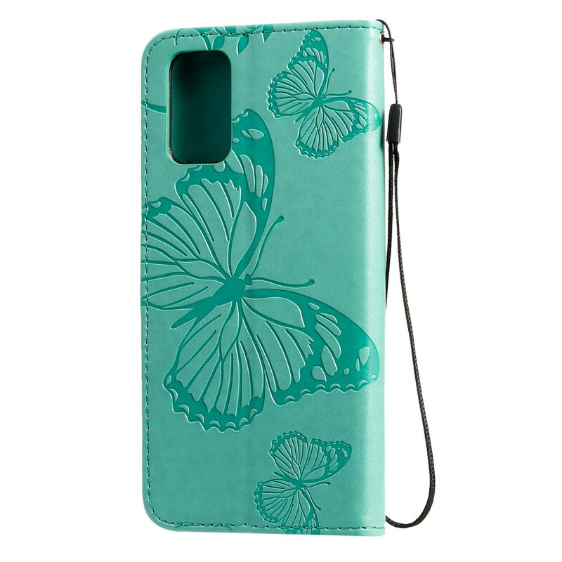 Samsung Galaxy S20 Plus Capa de Cordão para Borboletas Gigantes Samsung Galaxy S20 Plus Capa de Cordão para Borboletas Gigantes