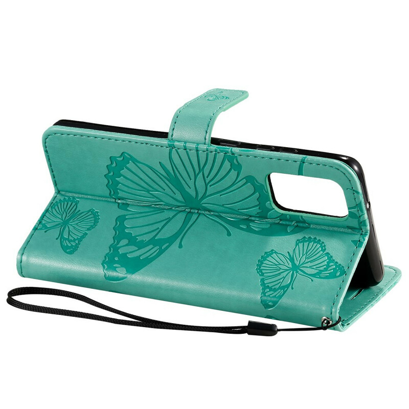 Samsung Galaxy S20 Plus Capa de Cordão para Borboletas Gigantes Samsung Galaxy S20 Plus Capa de Cordão para Borboletas Gigantes