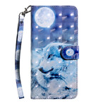 Capa Samsung Galaxy A71 Wolf with Moonlight