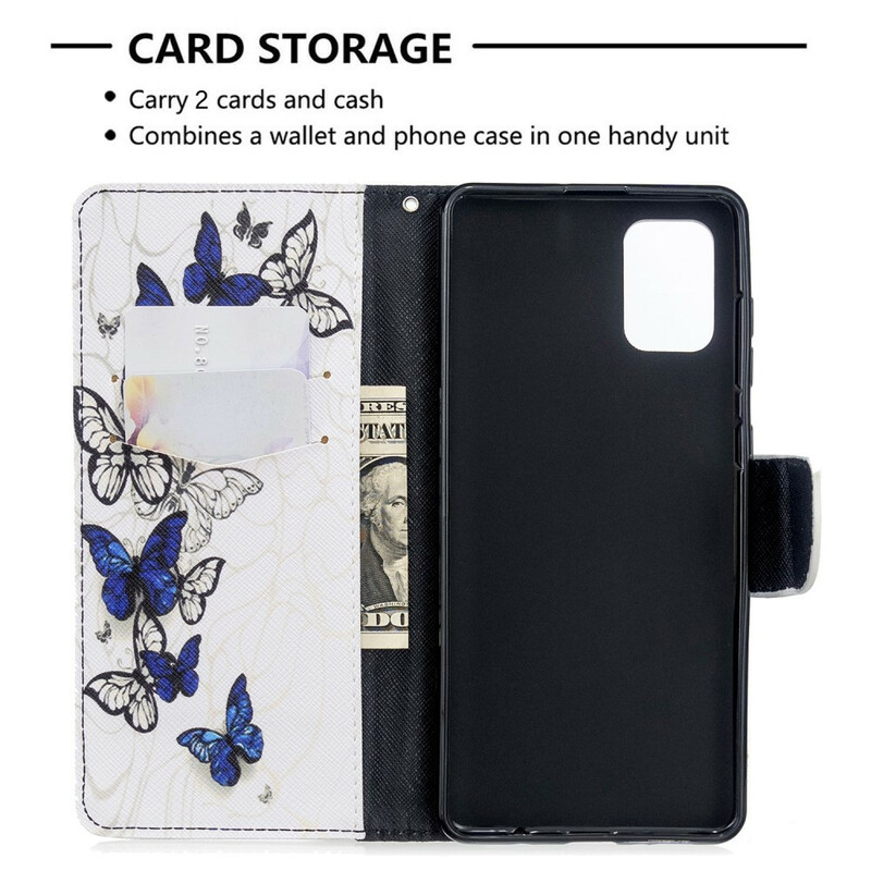 Capa Samsung Galaxy A71 Butterflies