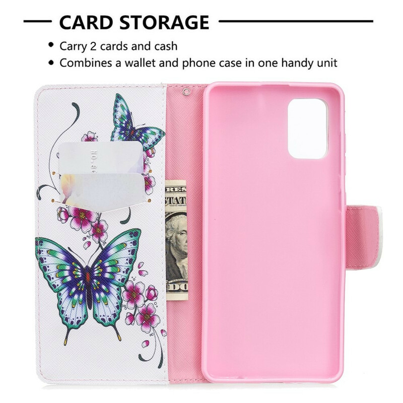 Capa Samsung Galaxy A71 Butterflies