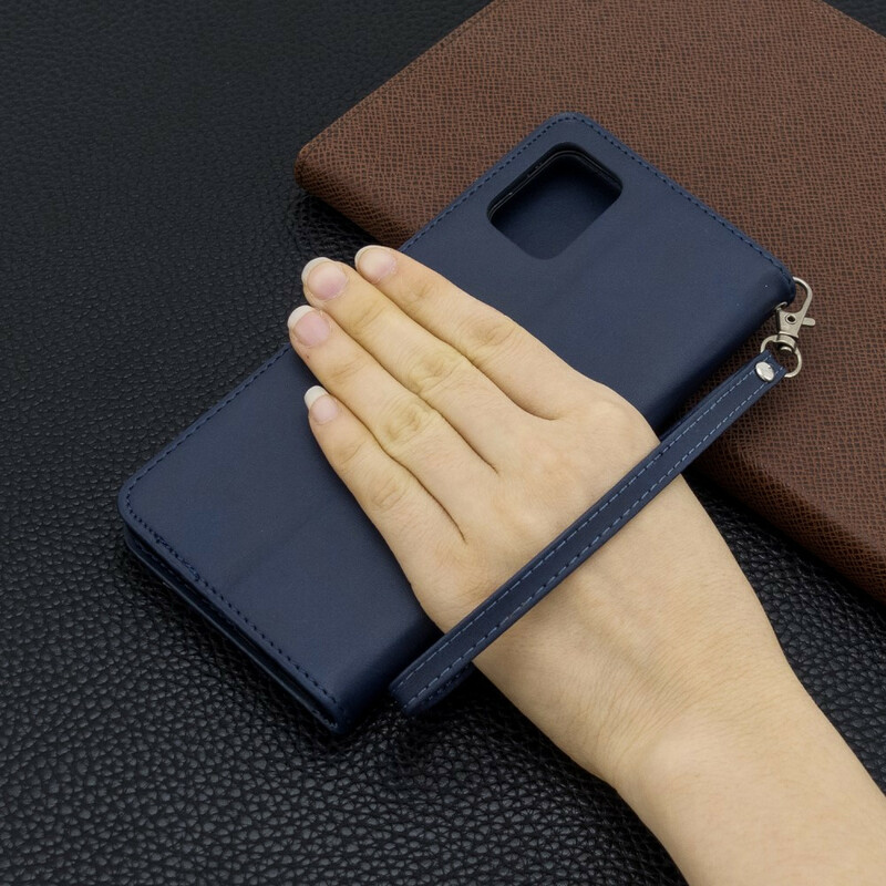 Samsung Galaxy A71 Aba oblíqua lisa da capa