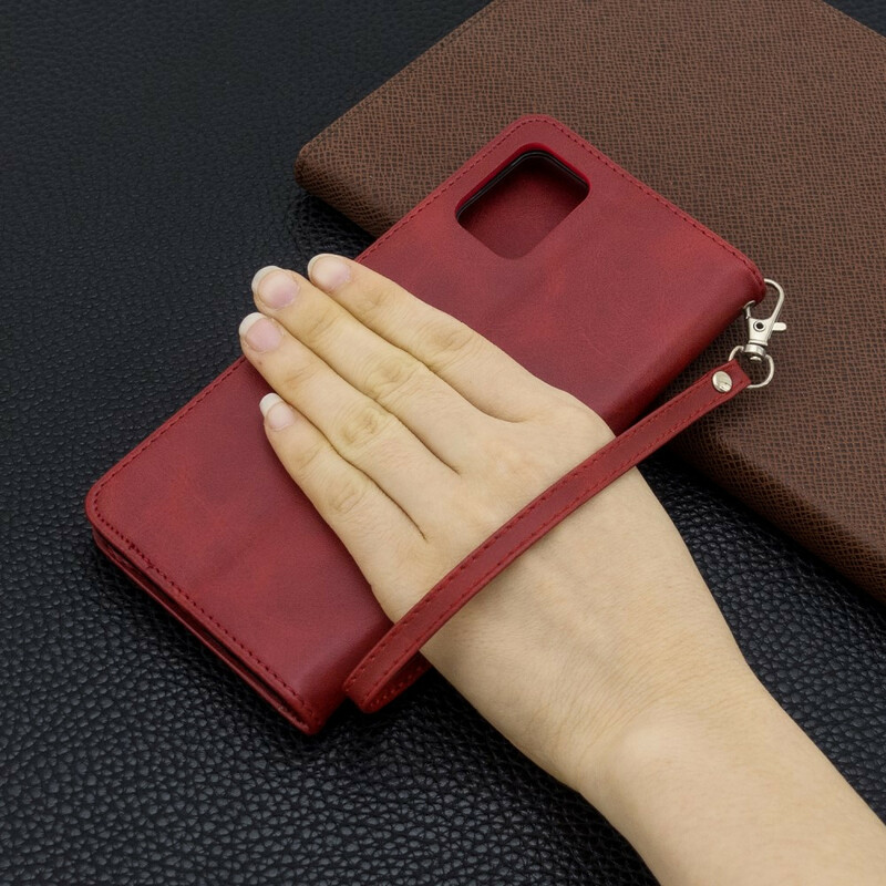 Samsung Galaxy A71 Aba oblíqua lisa da capa