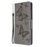 Samsung Galaxy A71 Case Butterflies in Flight with Strap