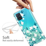Samsung Galaxy A71 Case White Flowers