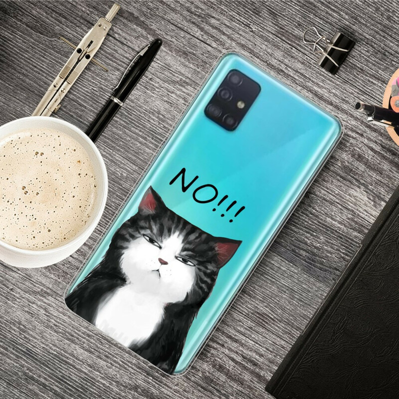 Capa Samsung Galaxy A71 O gato que diz não
