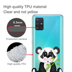 Samsung Galaxy A71 Clear Case Panda Triste