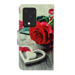 Samsung Galaxy S20 Ultra Pink Romantic Strap Case