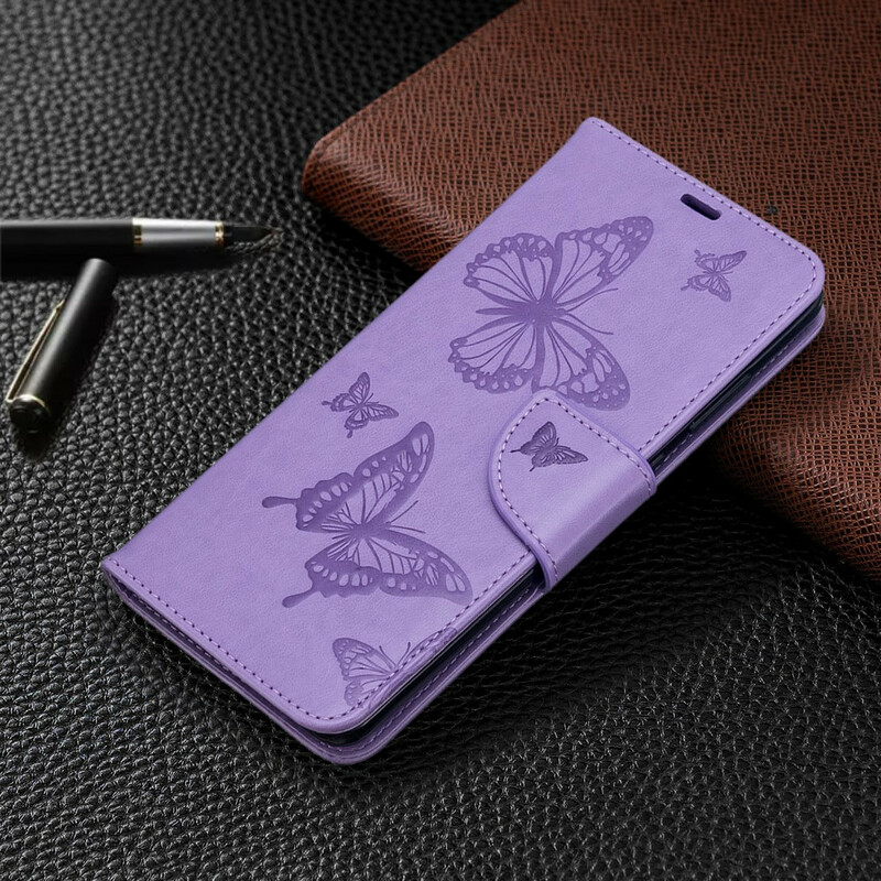 Samsung Galaxy S20 Ultra Case Butterflies in Flight with Strap