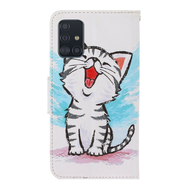Samsung Galaxy A71 Kitten Strap Color Case