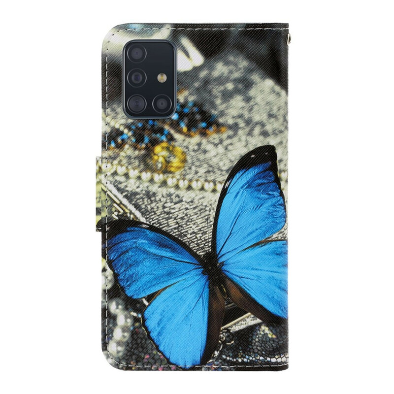 Samsung Galaxy A71 Case Variations Butterfly Strap