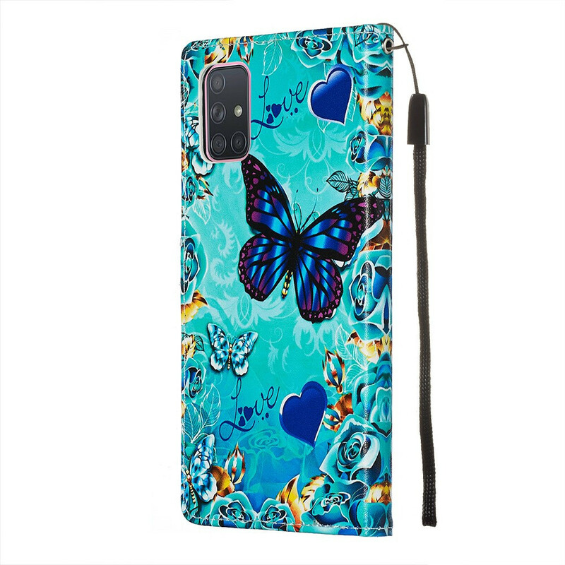 Capa Gold Butterfly A71 da Samsung Galaxy