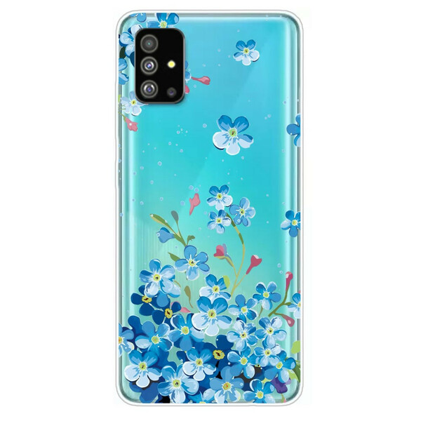 Capa Samsung Galaxy S20 Blue Flowers