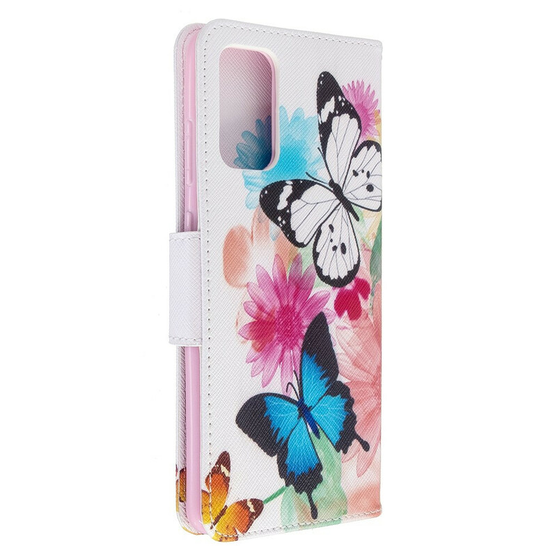 Samsung Galaxy S20 Plus Case Butterflies e Flores pintadas