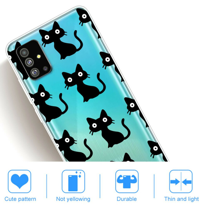 Samsung Galaxy S20 Plus Cobrir múltiplos gatos pretos