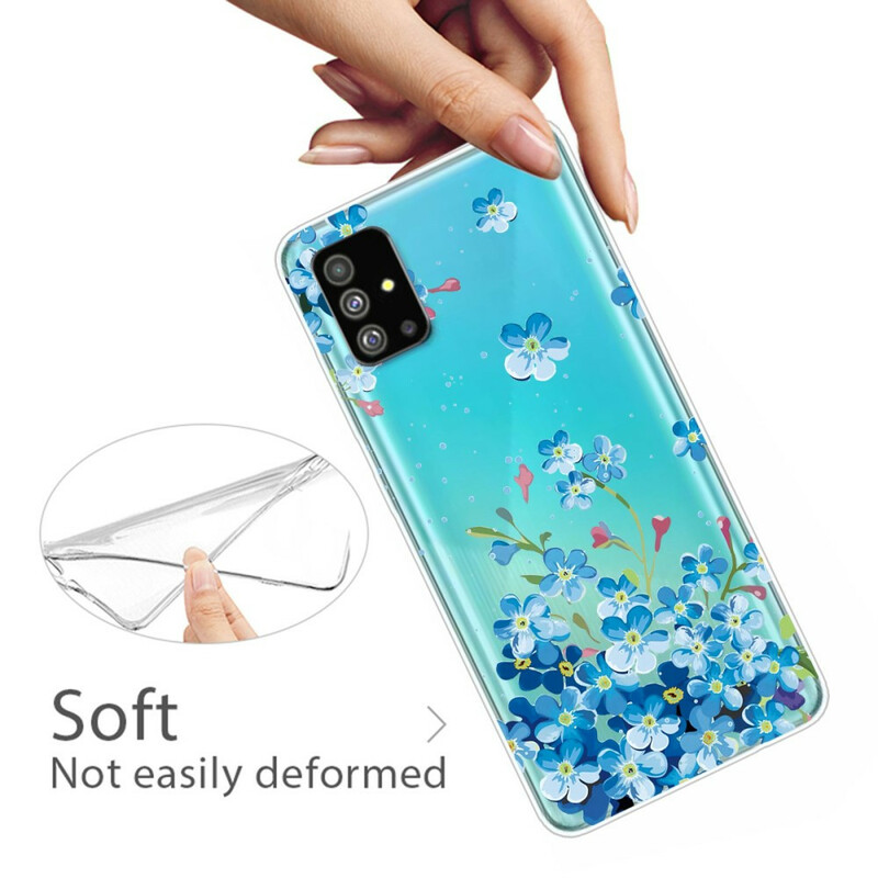 Samsung Galaxy S20 Plus Case Blue Flowers