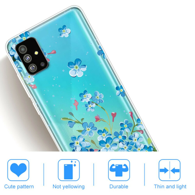 Samsung Galaxy S20 Plus Case Blue Flowers