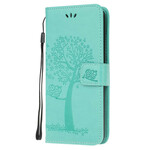 Samsung Galaxy S20 Tree & Owl Strap Case