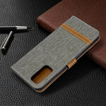 Samsung Galaxy S20 Case Fabric and Leather Effect with Strap