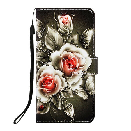 Samsung Galaxy A10e Case Gold Roses