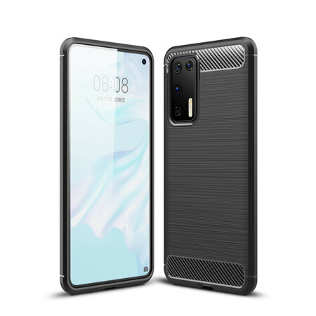 Capa de fibra de carbono escovada Huawei P40