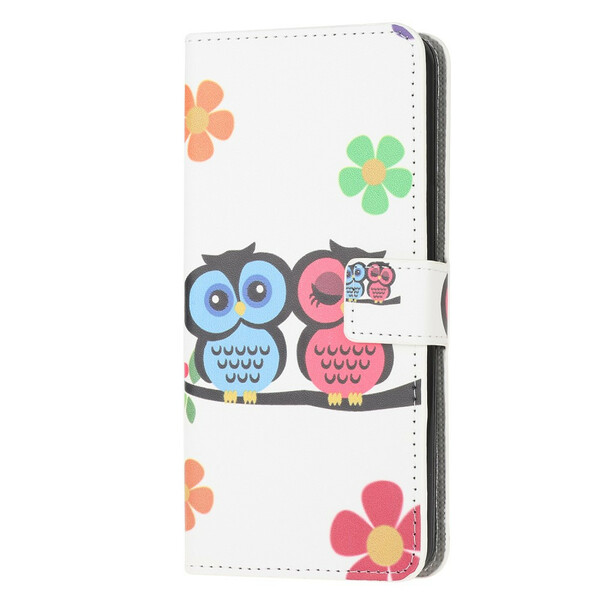 Huawei P40 Lite Case Couple of Owls