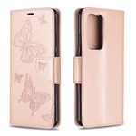 Huawei P40 Pro Case Butterflies e Oblíquo Flap