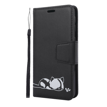 Samsung Galaxy A40 Case Sleeping Cat