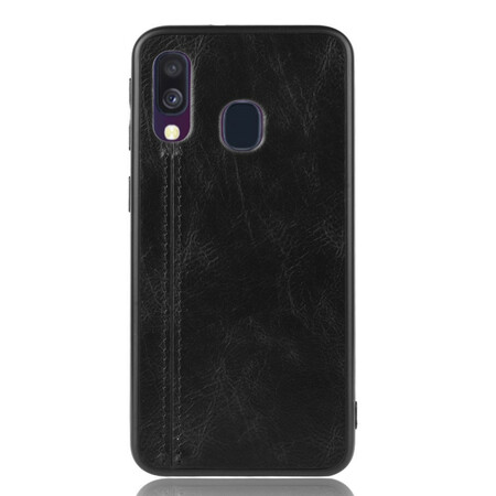Samsung Galaxy A40 Efeito Couro Capa da costura