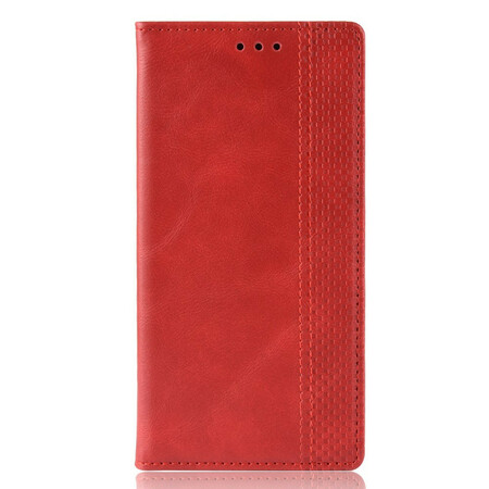 Capa Flip em frente ao Reno 2Z Efeito Couro Vintage Elegante
